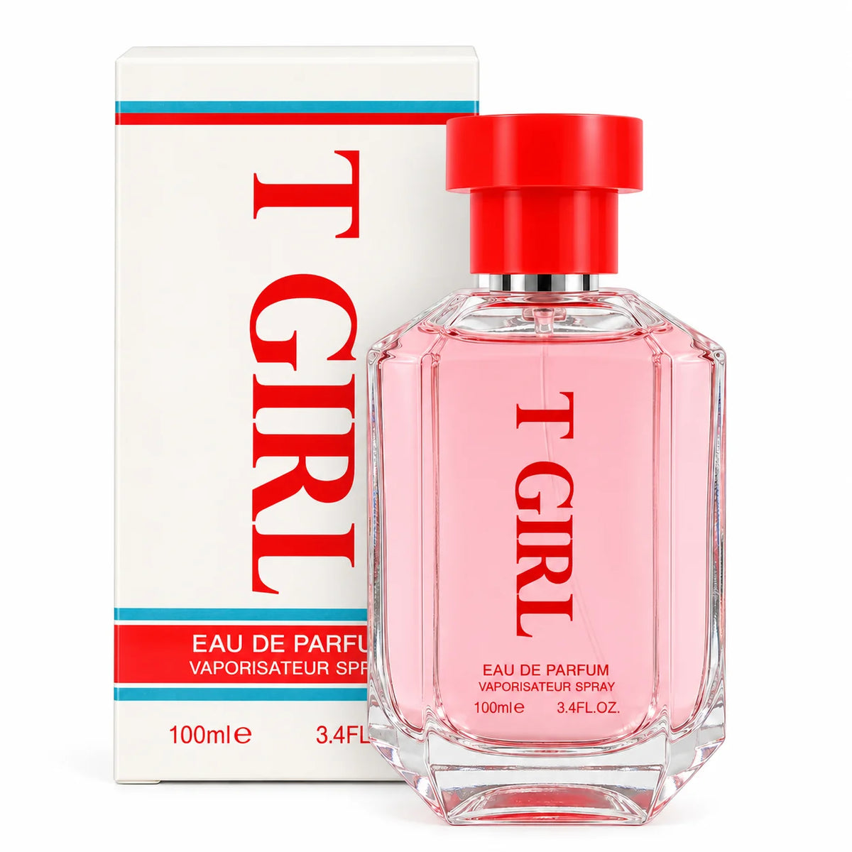 T Girl Eau de Parfum for Women 100ml - Pink Floral Perfume Spray, Elegant Women's Fragrance
