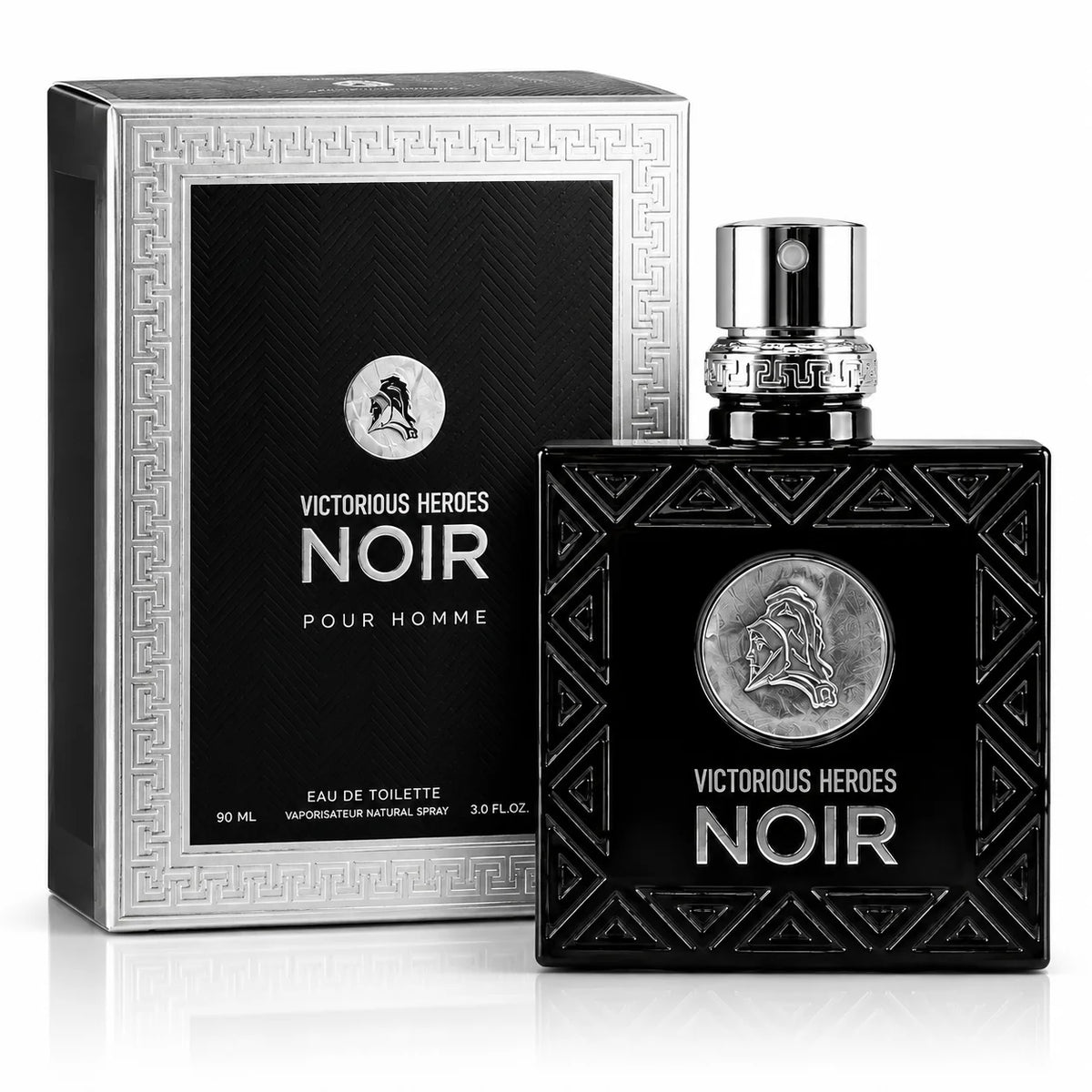 Victorious Heroes Noir Men's Eau de Toilette - Men's Perfume - Cologne Spray - 3.0 fl oz / 90ml