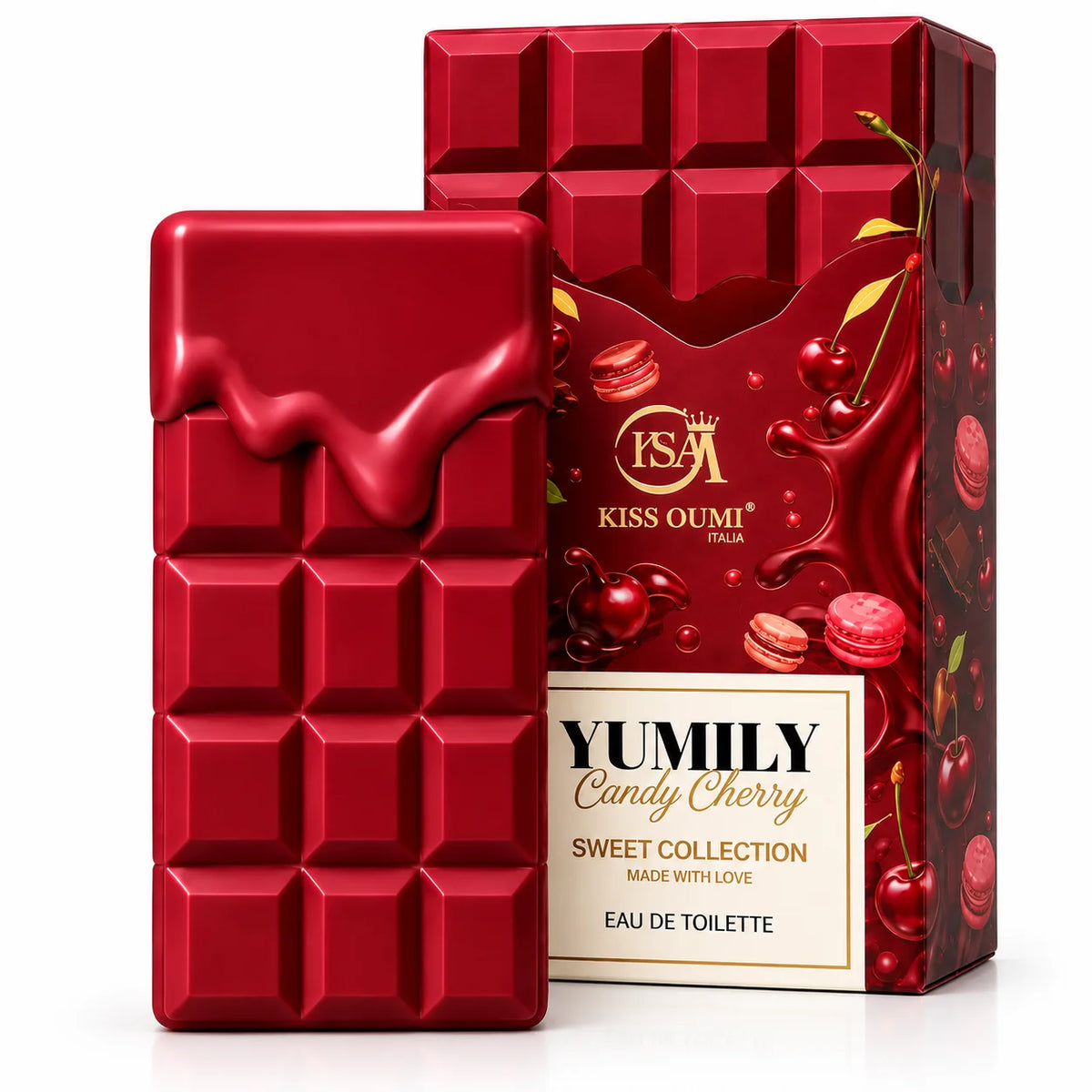 Yumily Candy Cherry Eau de Toilette - Sweet Cherry Perfume - Fruity Candy Fragrance for Women - Sweet Collection Perfume
