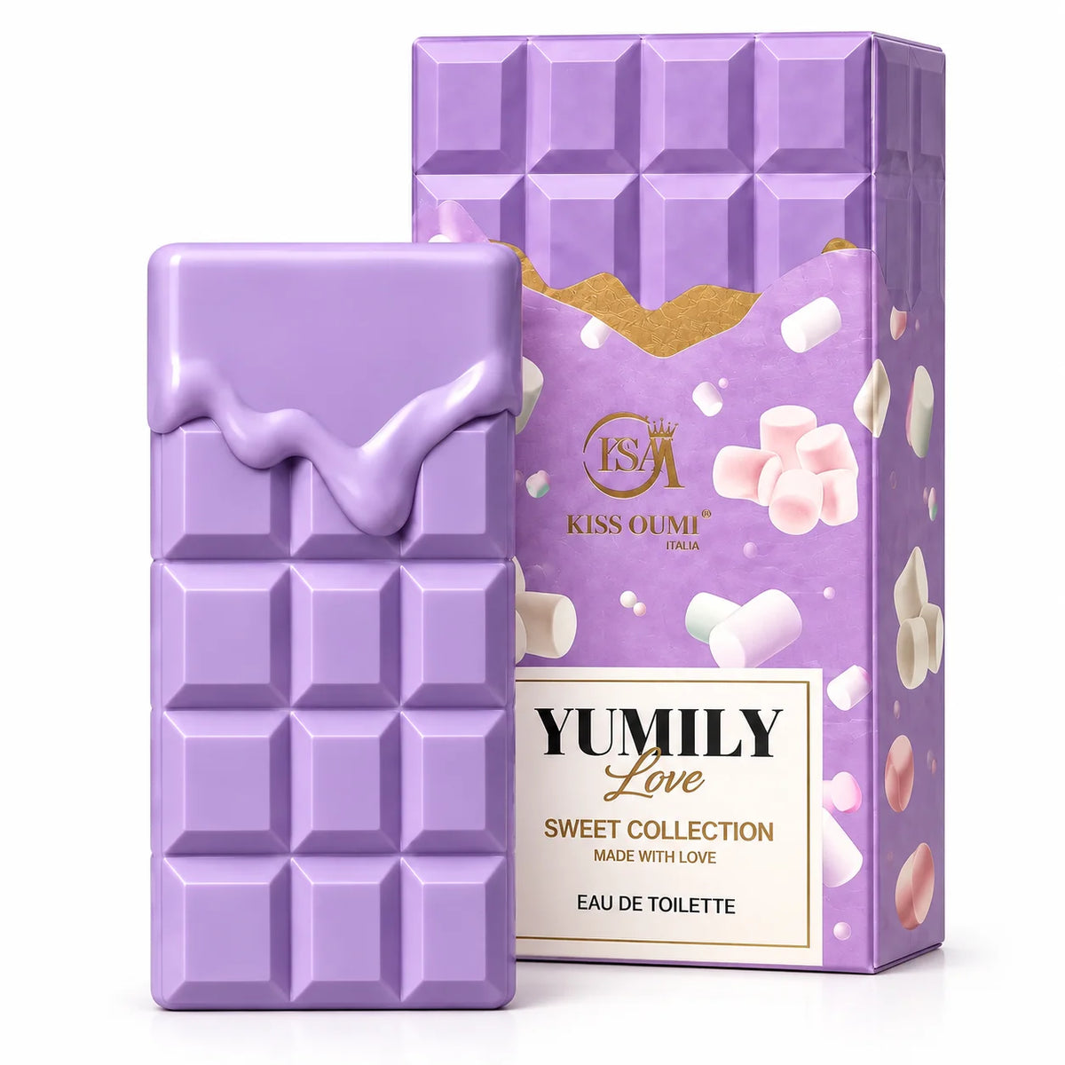 Yumily Love Eau de Toilette for Women – Sweet Gourmand Vanilla Perfume with Soft Candy and Floral Scent